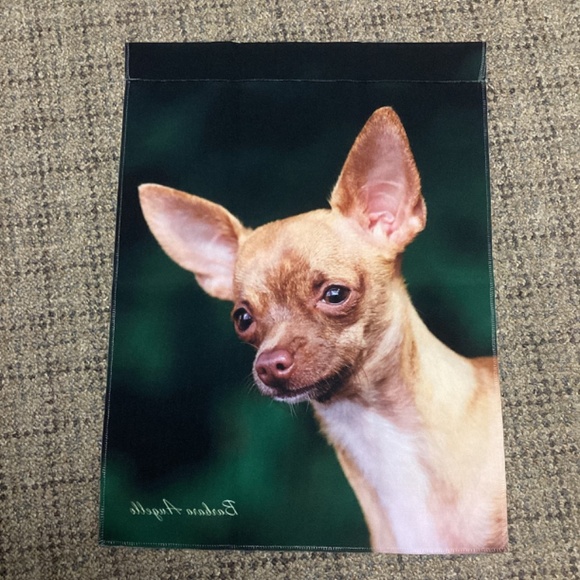 Garden Flag Best of Breed Chihuahua by Barbara Augello  Size 12” x 18” NEW - Picture 7 of 10